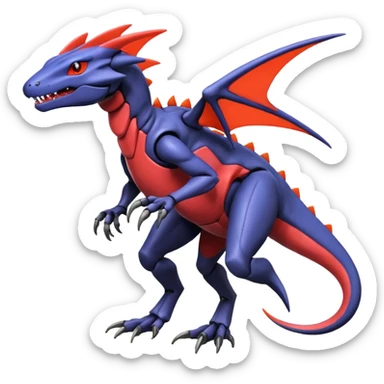 Heliolisk-Salandit-Cyclizar-Genesect-Pokémon, full body sticker