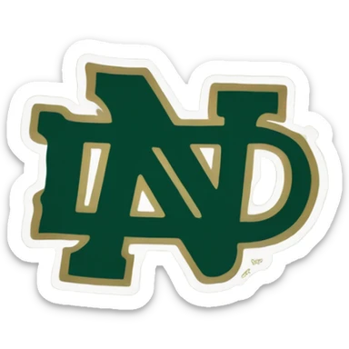 Go notre dame go sticker