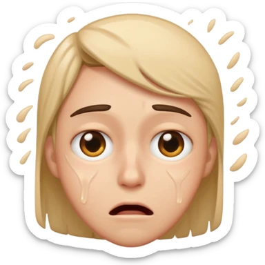 person crashing out sticker