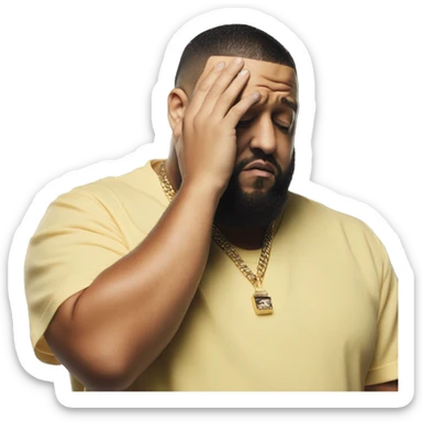 DJ Khaled Face palm sticker