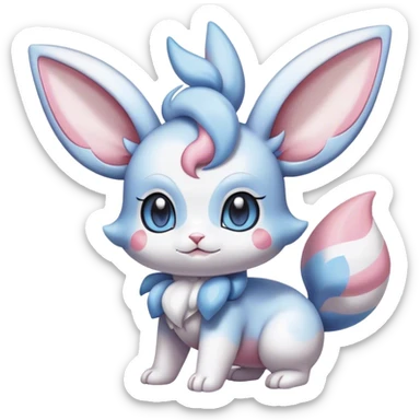 Shiny Sylveon-Espurr-Minccino-hybrid sticker