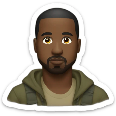 Kanye west in Costa Rica  sticker