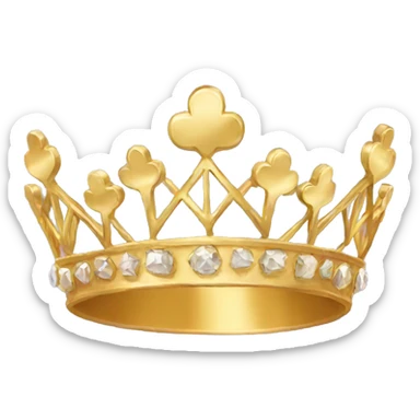 Gold Tiara sticker