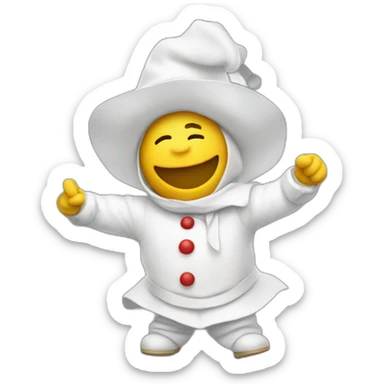 bonhomme qui dab sticker