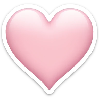 Light pink heart  sticker