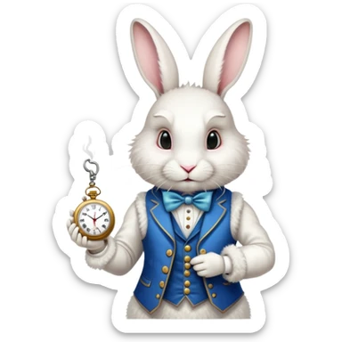 White Rabbit from Alice in Wonderland sticker