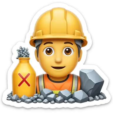 emoji of Austrian ore mine sticker