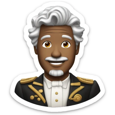 chico moreno con gran sonrisa y cabello liso con un corte de cabello como el del personaje del titanic, " jack" sticker