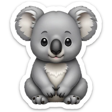 cinematic-noble-koala-portrait-emoji,-poised-and-regal,-with-a-stocky,-cuddly-build-and-a-plush,-well-groomed-grey-fur,-large-round-ears-and-a-distinctive-big-black-nose,-deep-set-soulful-dark-eyes,-simplified-yet-sharp-and-sophisticate sticker