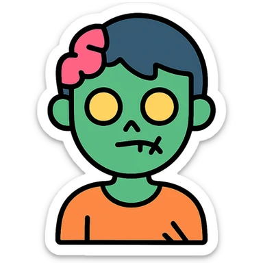 zombie boy avatar sticker