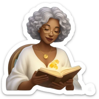 Warm , honest, beautiful and charming lady who counsel , coach and reading tarot and numerology to help others sticker