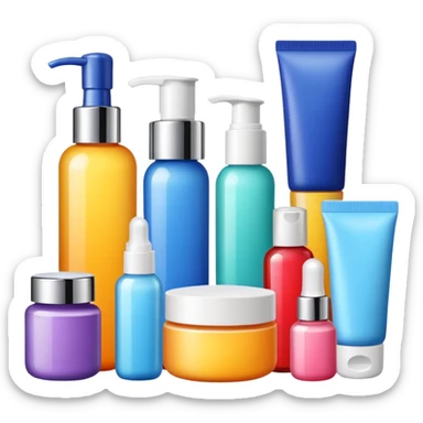 skincare products sticker