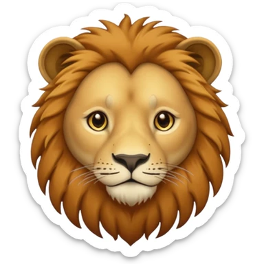 León desnutrido sticker