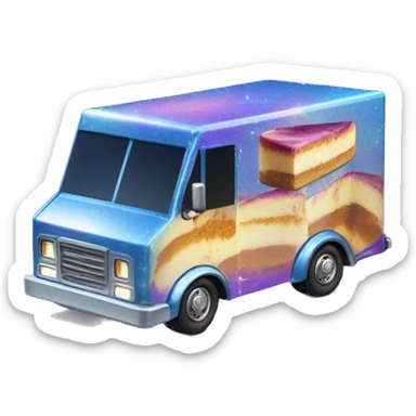 Blueberry Cheesecake holographic hot wheel food truck sticker