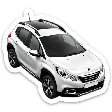 peugeot 2008 white 2017 model sticker
