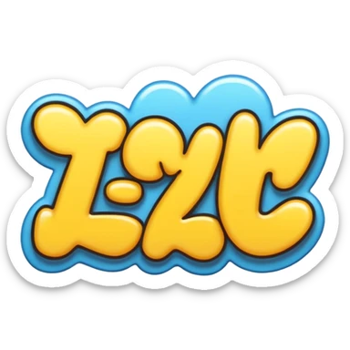 “Emoji-style graffiti text saying ‘TYCW.’, bold smooth strokes, cartoon style, thick rounded lines, modern emoji aesthetic, clean vector look, high contrast, centered composition, transparent background, flat colors, no texture, no realistic effects, sticker emoji style, sticker