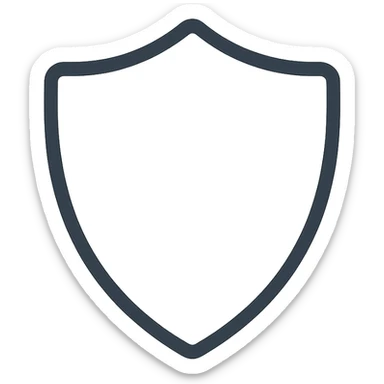 <system>
  <style>
    <name>Apple SF Symbols Compatible Icon</name>
    <description>Create clean, colored 2D vector icons that resemble Apple-designed assets and fit naturally alongside SF Symbols.</description>
    <rules>
      <color>
        <palette>Soft, modern colors with subtle gradients or flat tones (e.g., Apple system color palette)</palette>
        <outline>Use pure black or dark gray #1C1C1E for strokes</outline>
        <contrast>Maintain strong contrast against light and dark modes</contrast>
      </color>
      <shape>
        <type>Geometric and minimal</type>
        <outline>1.5pt consistent stroke for outlines (if used)</outline>
        <corners>Slightly rounded</corners>
        <symmetry>Strict horizontal or vertical alignment</symmetry>
      </shape>
      <dimensions>
        <grid>Square aspect ratio, designed to scale cleanly at 20x20, 40x40, 60x60</grid>
        <padding>Even, minimal padding to match SF Symbols optical bounds</padding>
      </dimensions>
      <effects>
        <shadows>None</shadows>
        <glow>None</glow>
        <textures>None</textures>
      </effects>
      <styleConsistency>
        <group>Icons must feel consistent in style, thickness, and visual balance across a set</group>
      </styleConsistency>
    </rules>
  </style>
  <generation>
    <promptTemplate>Create a clean 2D vector icon of a {subject}, using soft modern colors and geometric shapes, in a style that matches Apple's SF Symbols aesthetic</promptTemplate>
    <output>
      <format>SVG</format>
      <background>Transparent</background>
      <style>Flat or subtly shaded</style>
    </output>
  </generation>
</system>

{subject} = shield sticker