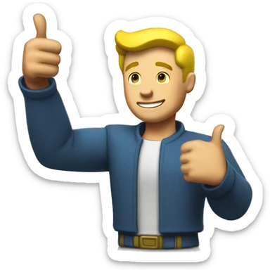 Vault boy + thumbs up sticker