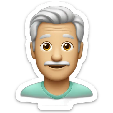 Señor de 79 años con poco pelo sticker