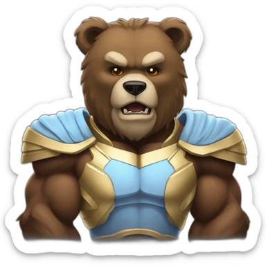 Heavenly Bear of power, beast mode sticker