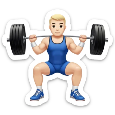 europian powerlifter converse shoes clean and jerk exercise sticker