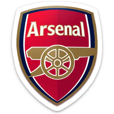 Arsenal football club badge sticker