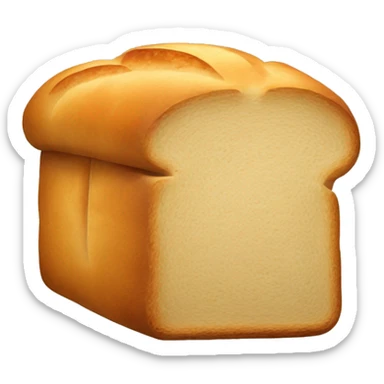 “Loaf of bread with a golden-brown crust.” sticker