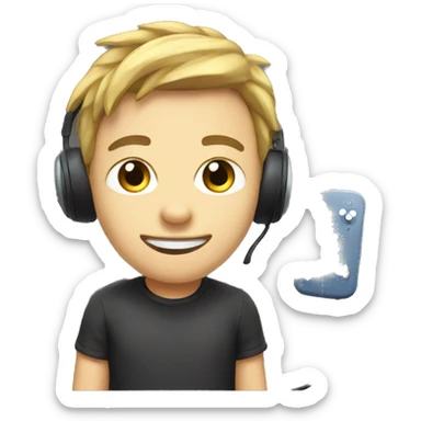 gamer who streams on youtube sticker