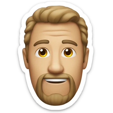 Make the normal iPhone smiling emoji super creepy but keep the same style as the iPhone emojis sticker