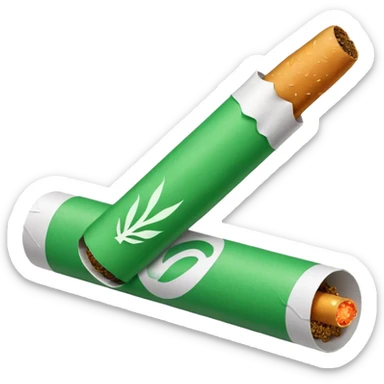 a green cigarrete, like the wpp one sticker