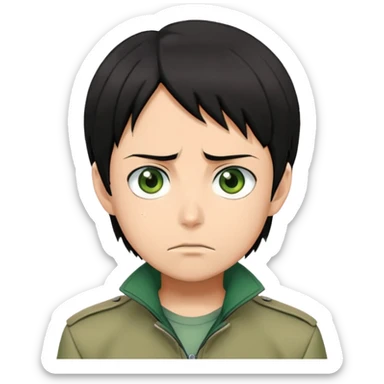Eren Yeager from anime "Attack on Titan" sticker