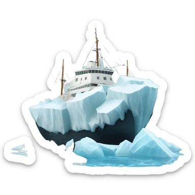 Ship iceberg sticker