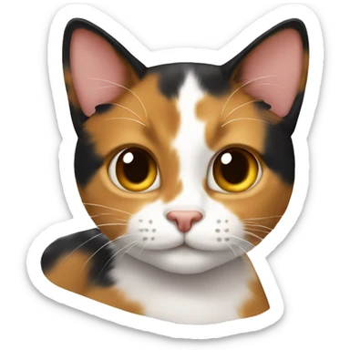 🐱 as a calico cat sticker