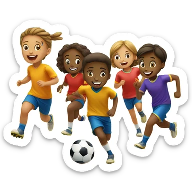 Youth football sticker