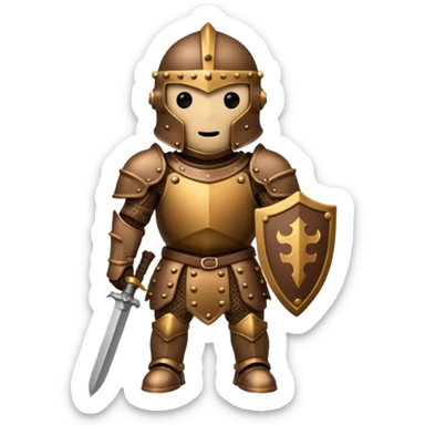 cookie that is a knight because it is a tough cookie but it doesnt have a face instead its just a chocolate chip cookie sticker
