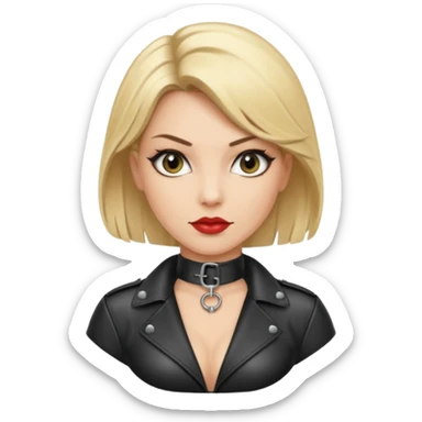  One Dominatrix with blonde hair sticker