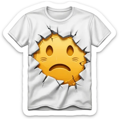 ripped tshirt sticker