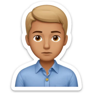 entepreneur deeply thinking. asking question. interested face sticker