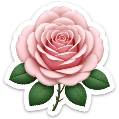 rose shape flower, no stem, now make it a white sticker