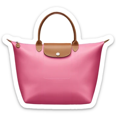 longchamp pink tote sticker