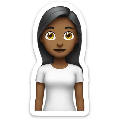 Girl curtsying sticker