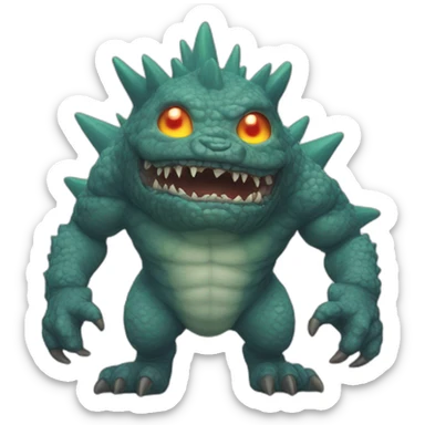 atomic kaiju sticker
