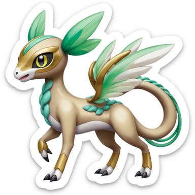 Meloetta-Inteleon-Gabite-Palkia-Pokémon-Fakémon-fusion-hybrid-creature sticker