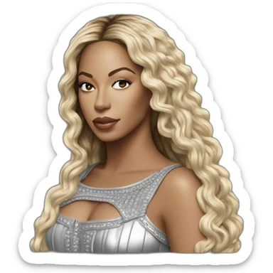 Renaissance album Beyoncé on silver horse sticker