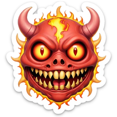 cinematic - hieronymus bosch phantasmagoric mutated creatures from hellish expanses sticker