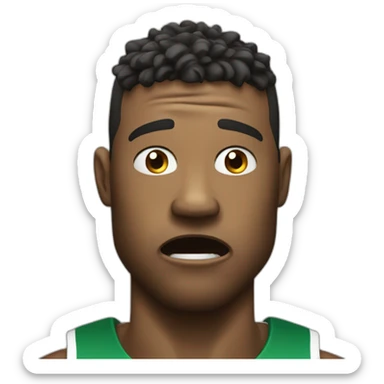 frustration after a sporting defeat sticker