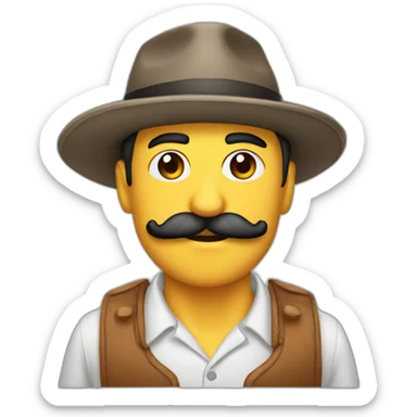 Gorro mostacho sticker