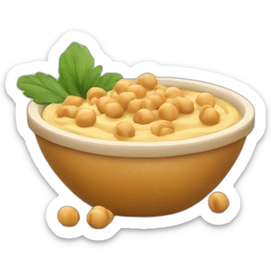 arabic-hummus-with-chickpeas sticker