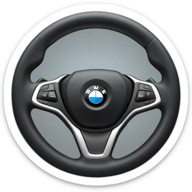 bmw car hand on the steering wheel  sticker