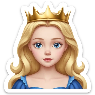 Elle fanning as princess Aurora in Maleficent sticker